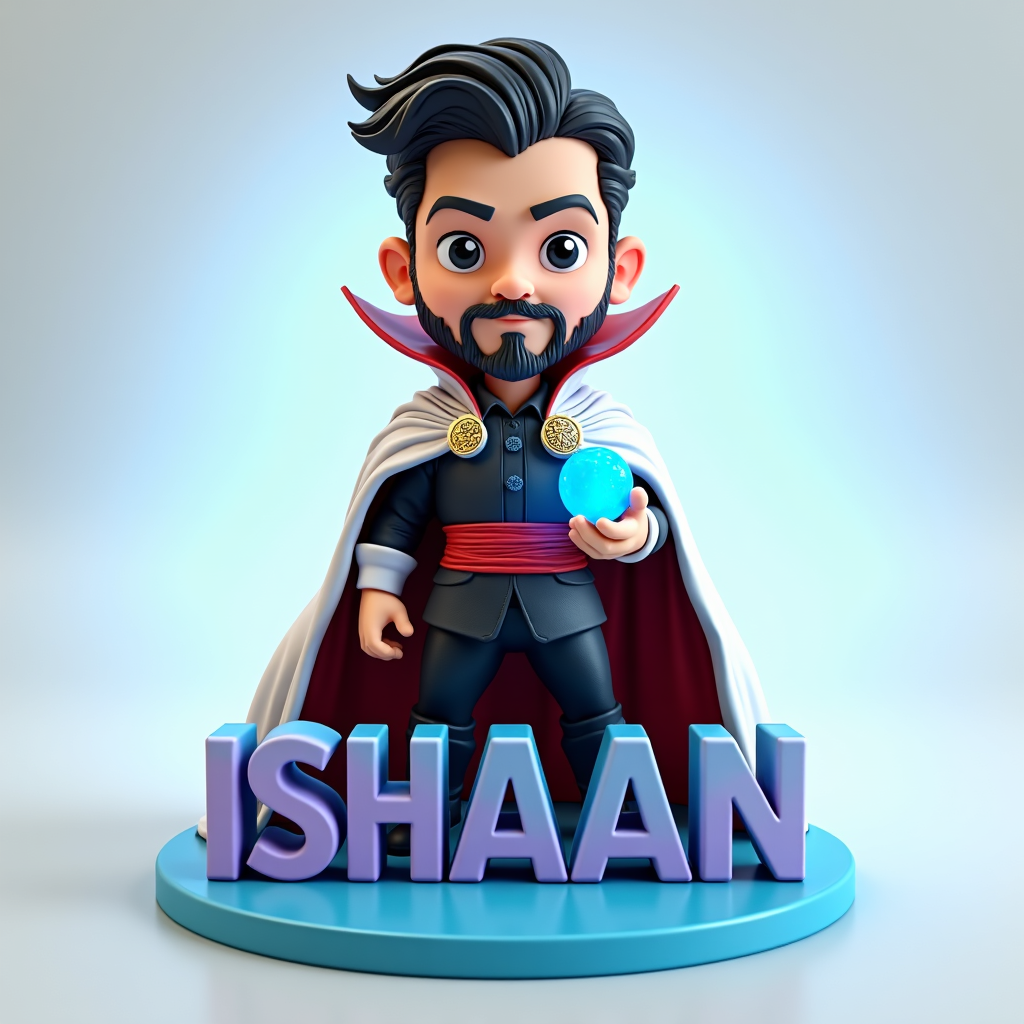 Chibi Doctor Strange with Name Placeholder