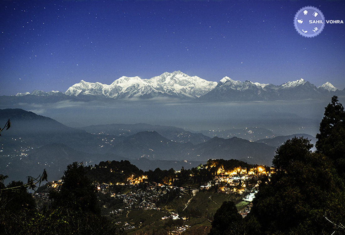 night view kanchenjunga
