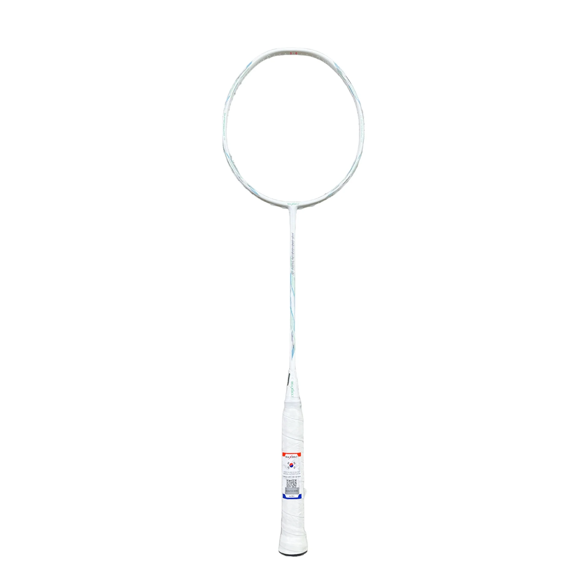 Maxbolt Superstar 11 Badminton Racquet (White) Warrior Sports (India)