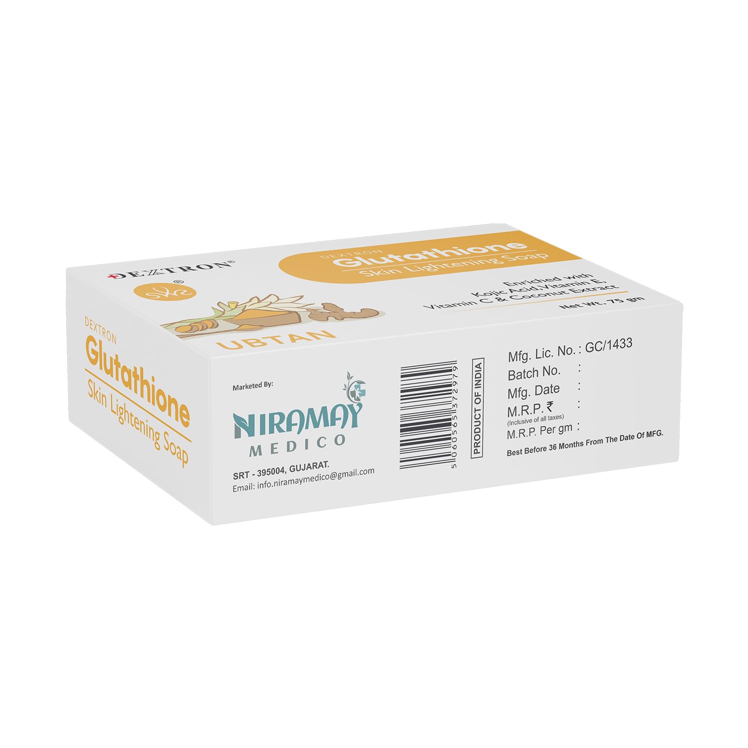 Glutathione Ubtan Soap – Ayurvedic Skin Brightening,