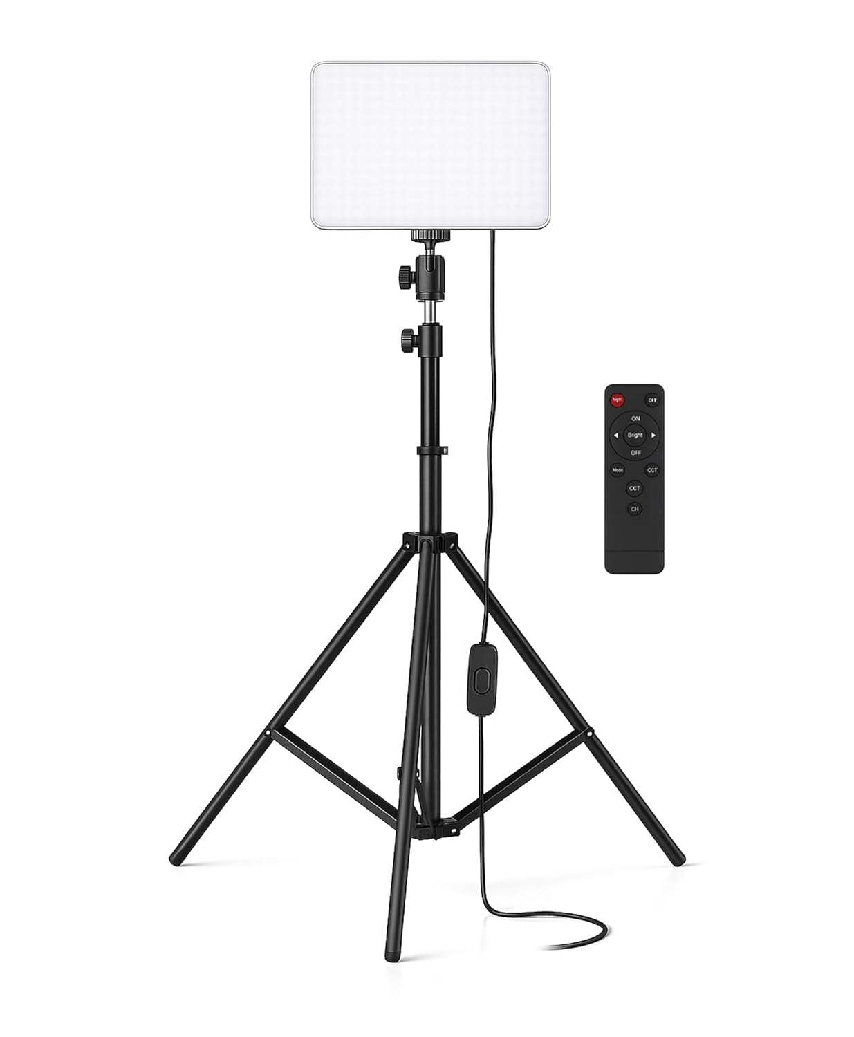 Photomax RL-11 11inch LED Video Soft Light Panel, 35W for Studio Photography | Video Recording | Conference | YouTube,2700K-5700K CRI95+ | with Remote Control with 7ft Tripod Stand