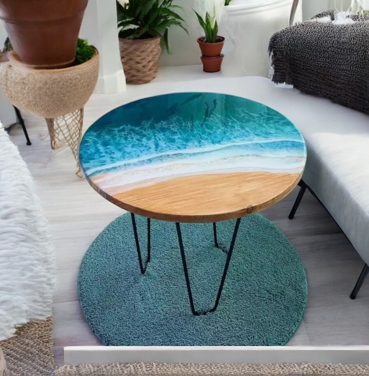 round resin table