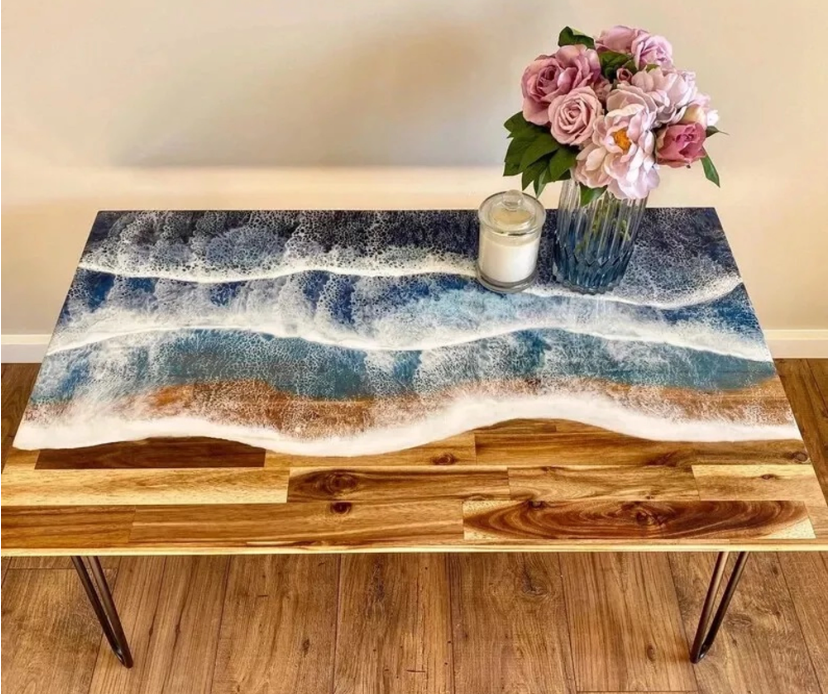River Epoxy Resin Table Top