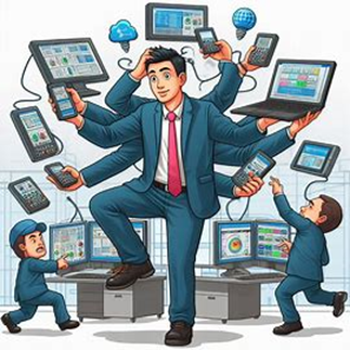 Manager juggling with different Softwares