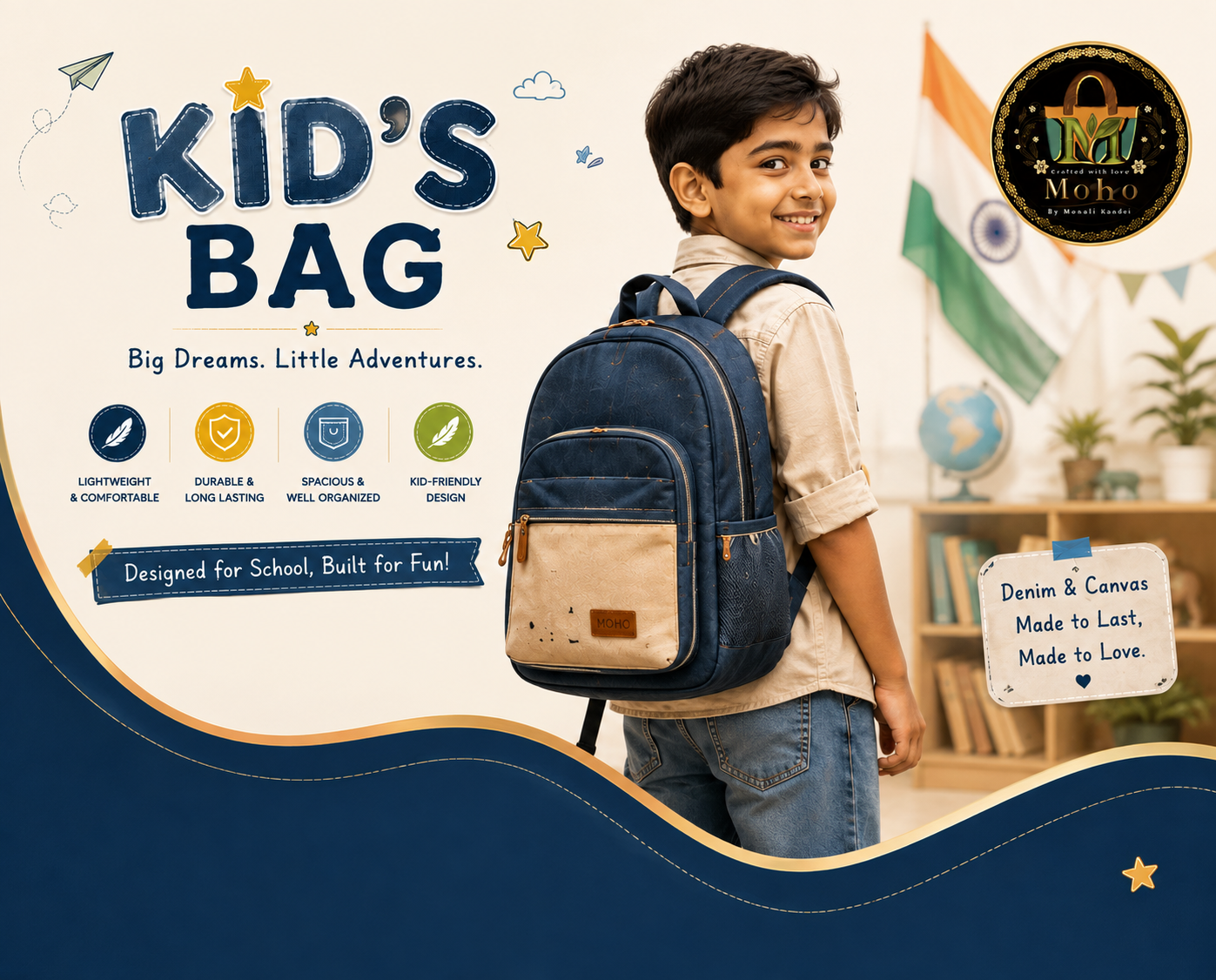 MOHO Kids Backpack for Boys