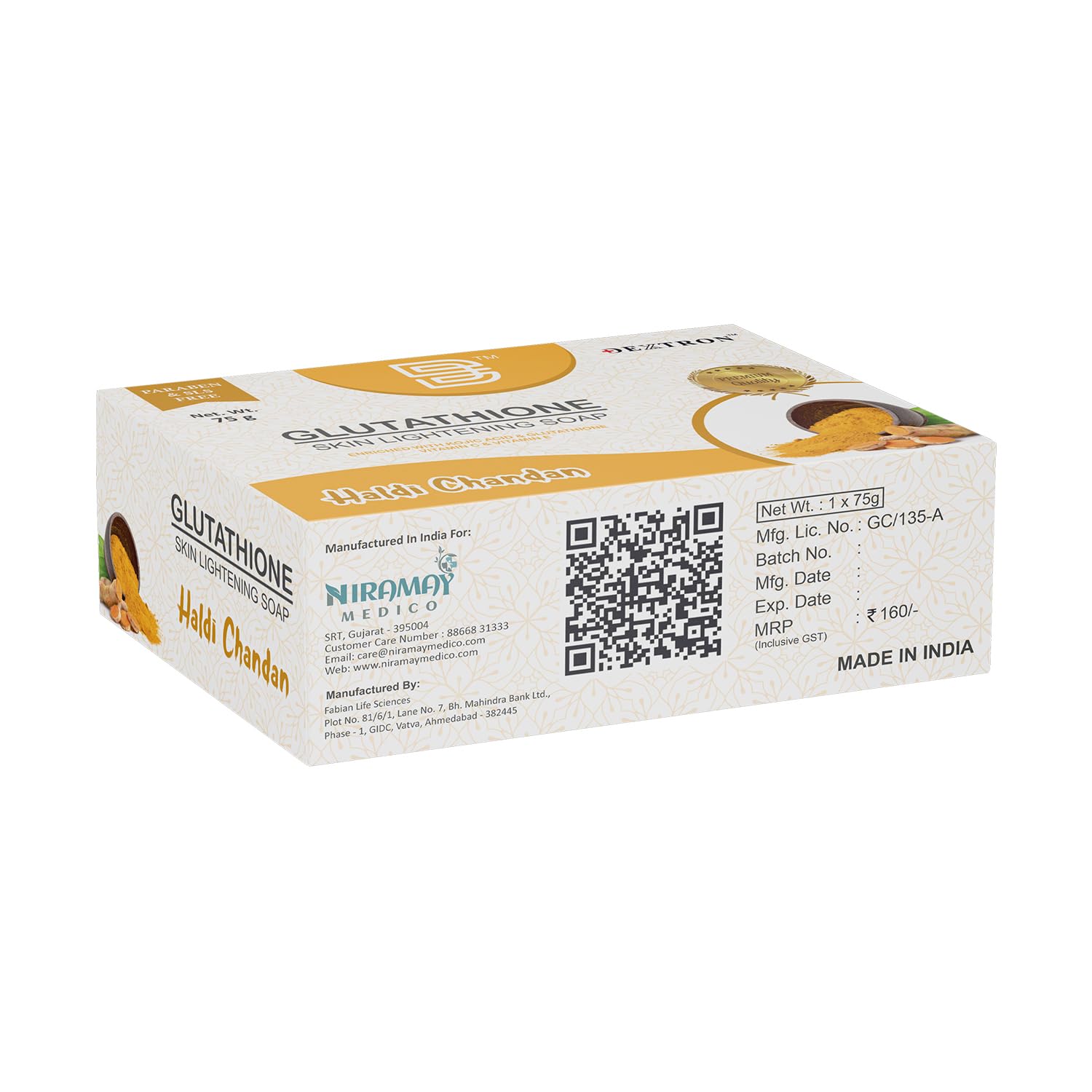 Haldi Chandan Glutathione Skin Lightening Soap