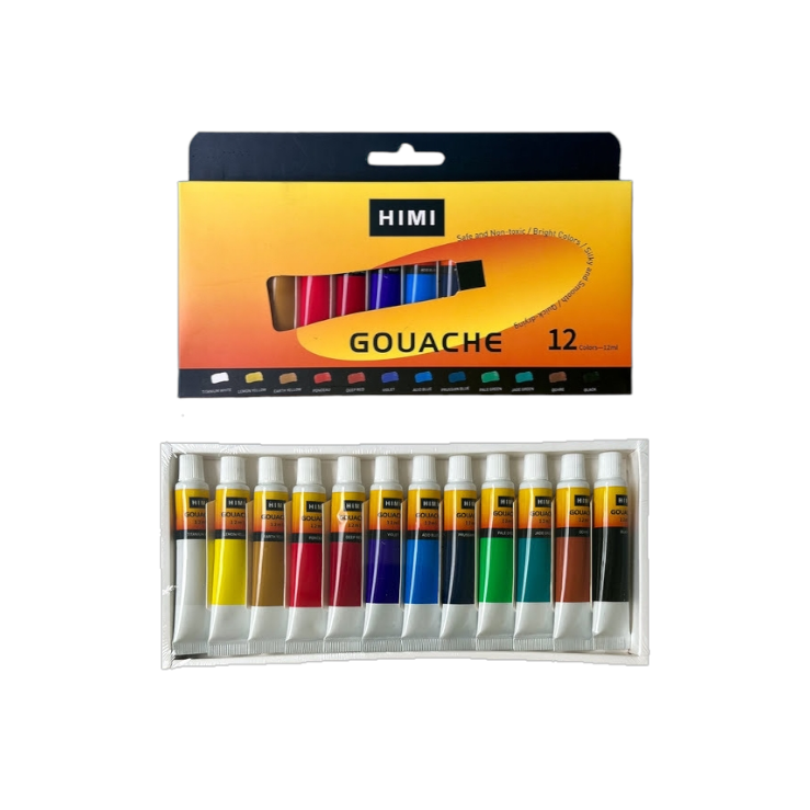 Thoovi - HIMI Gouache Paint Tubes Set - 18 Colours – AOOKMIYA