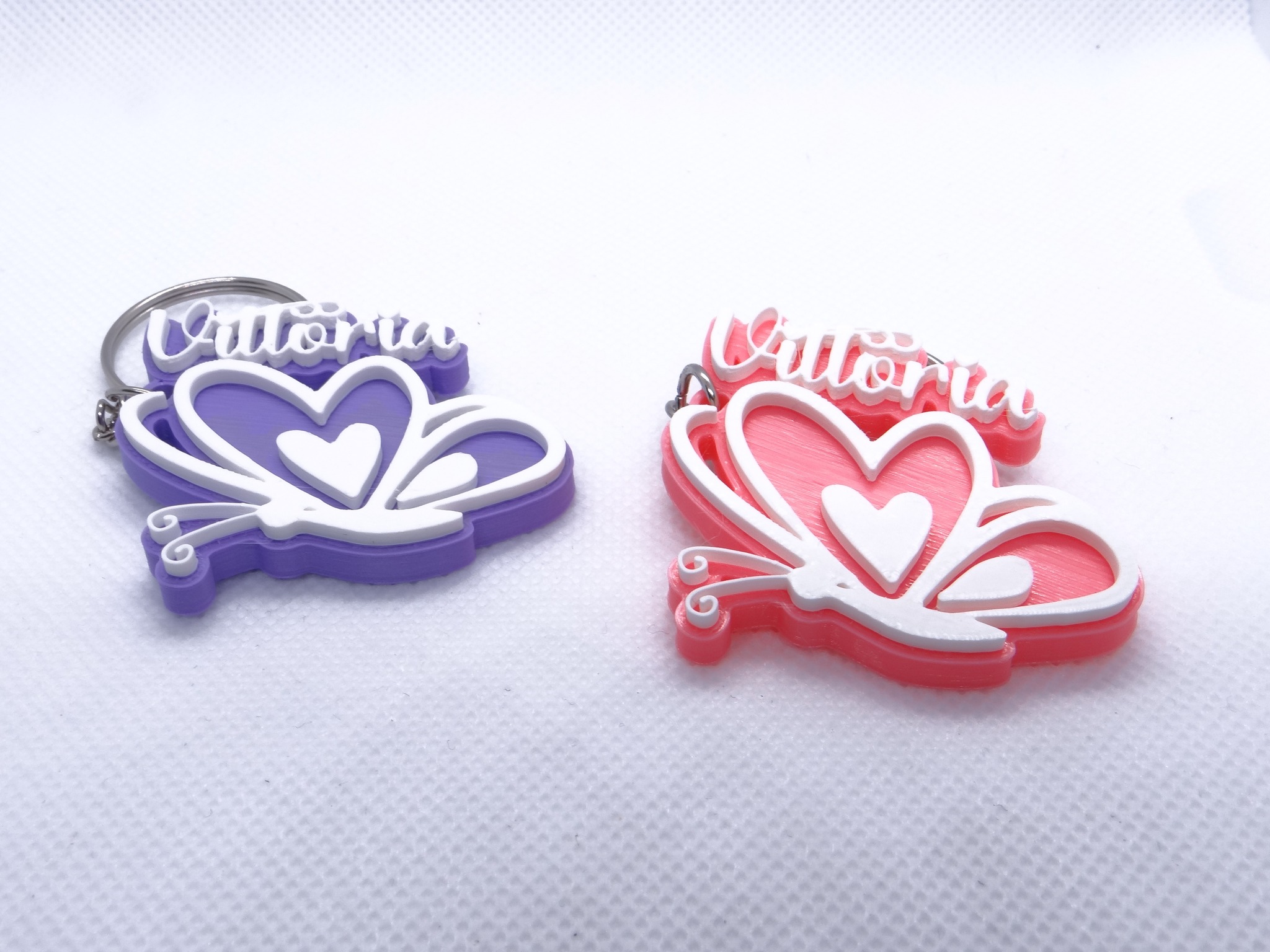 Butterfly Heart Keychain
