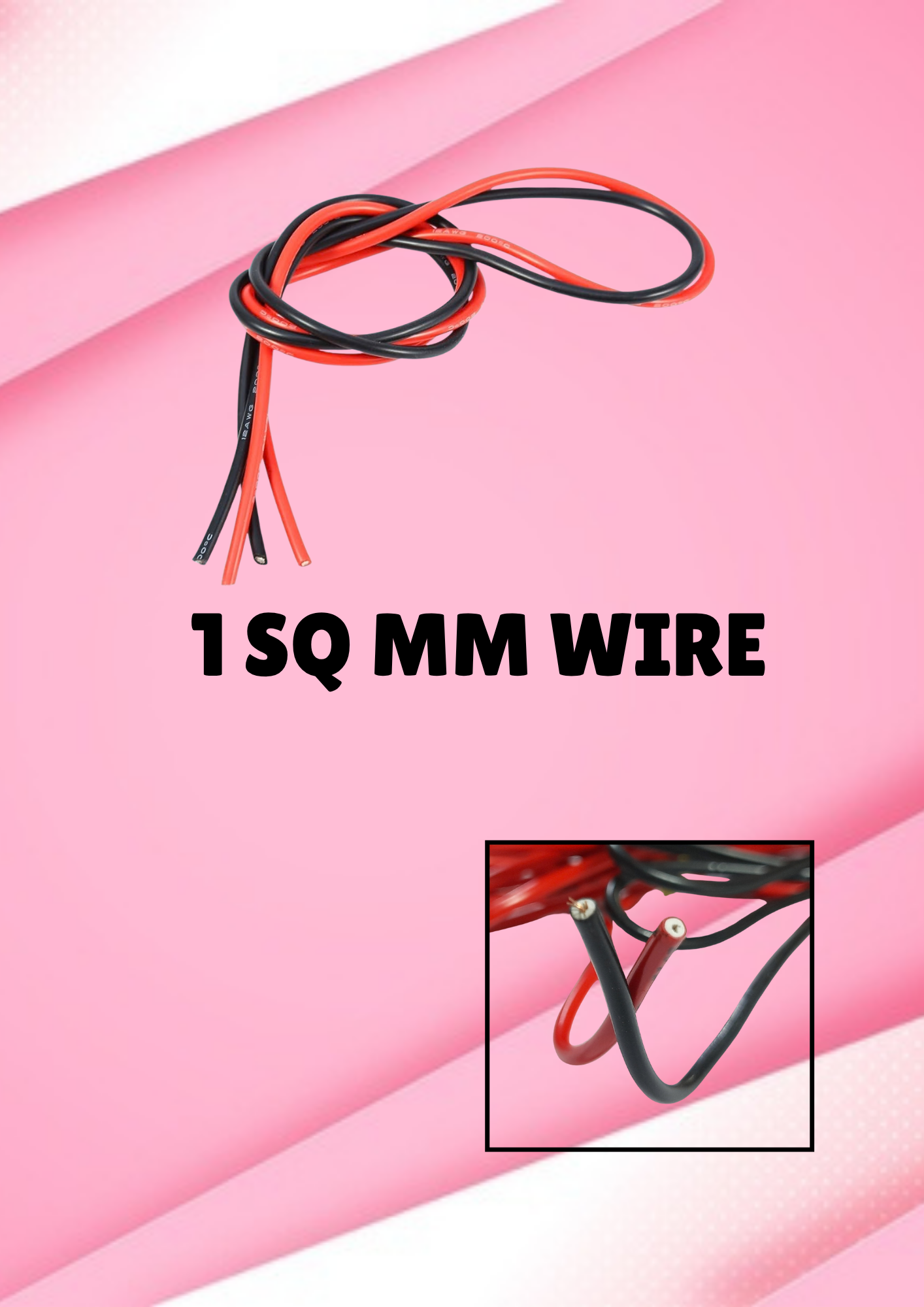 1m2 Wire 1SQmm WIRE (1meter) - Yokesh Electronics