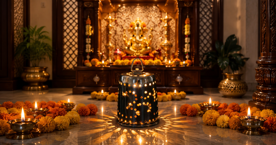 Create a Beautiful Pooja Room Centerpiece