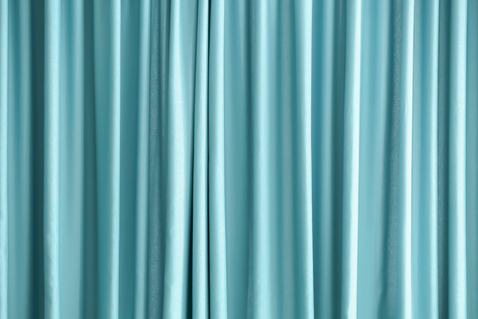 Teal Satin Curtain - Prism Props