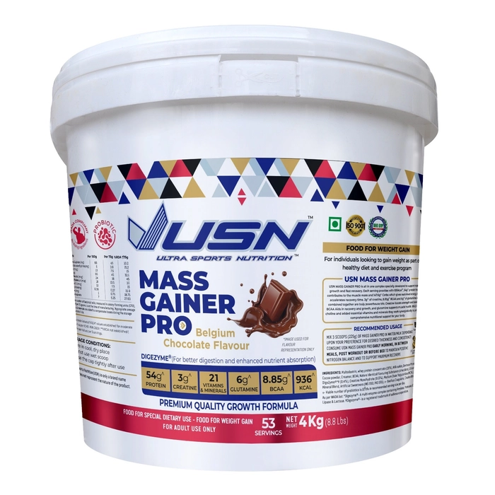 USN Mass Gainer Pro Belgium Chocolate 4kg