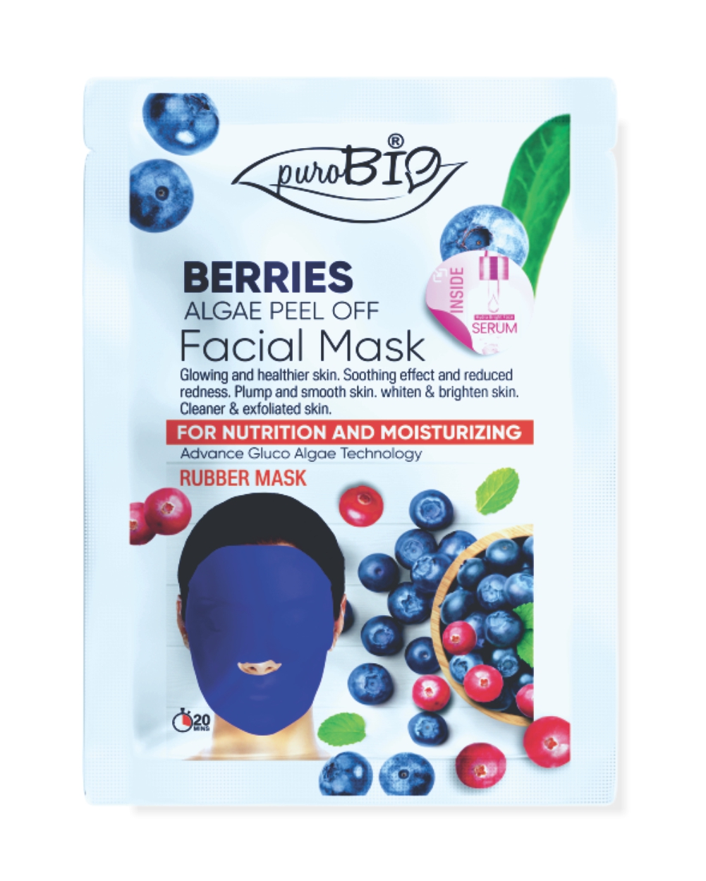 Blue Barries Face mask 