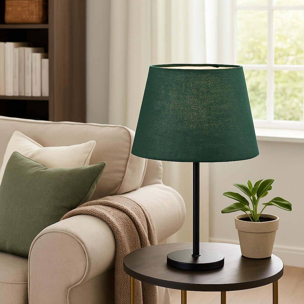 Green Jute Lampshade 
