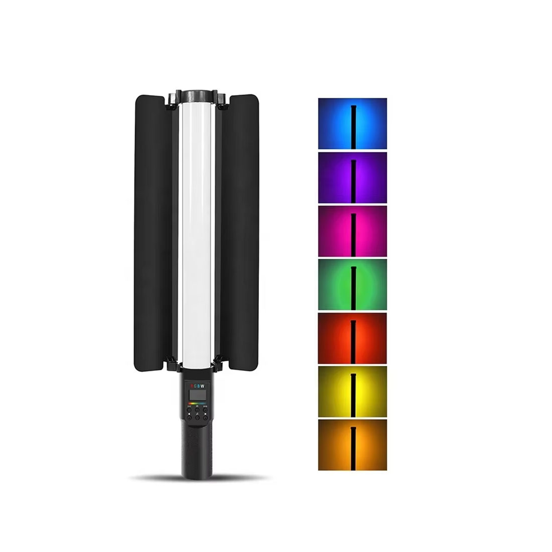 PHOTOMAX 30W RGB Handheld LED Light Stick Lighting with WandDoor Colorful LED Stick Photography Lamp Rechargeable Flash Video Light 6 Hours Battery Backup Built in 10000Mah Battery