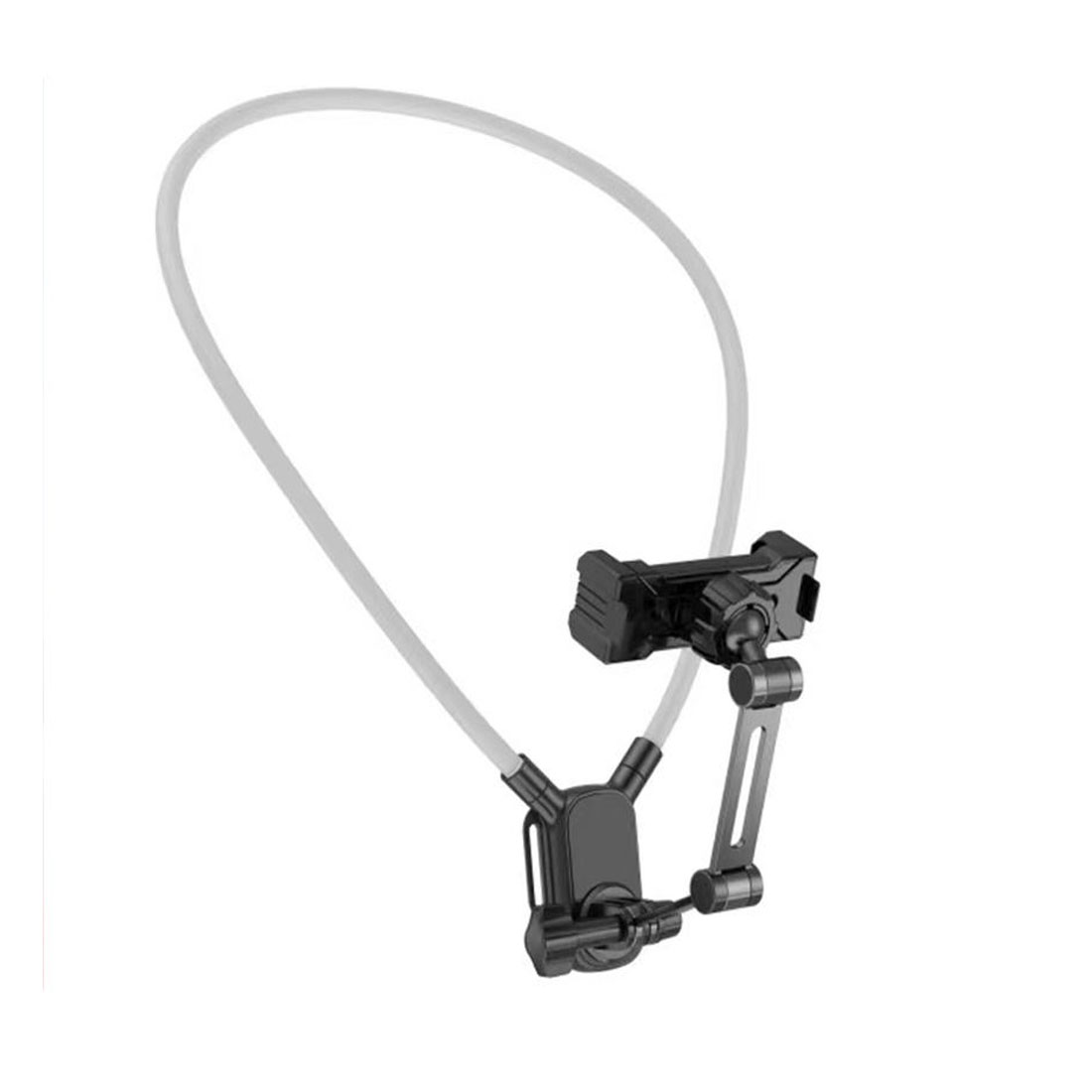 PHOTOMAX 2 in 1 Neck Phone Holder POV/Vlog Neck Mount with Phone Clip, Hands Free Selfie Mount Video Recording for iPhone and All Mobile for Camera GoPro Insta360 (MG-01)