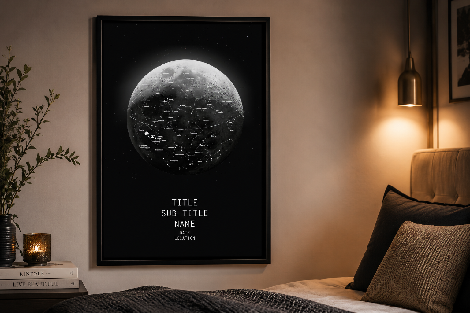 star map framed wall art India home decor – Arttive