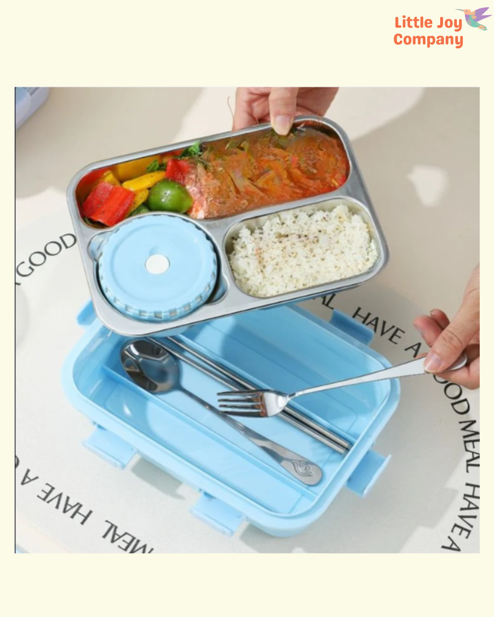 3 GRID LUNCH BOX WITH BOWL - Little Joy Company