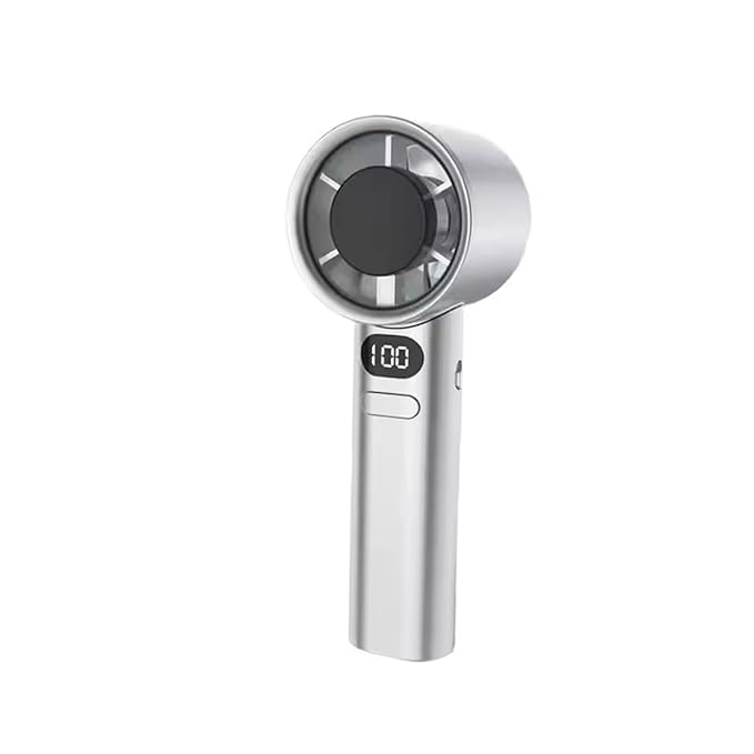 PHOTOMAX M 11 Infinite Variable Speed handheld fan USB Rechargeable Mini Fan Speed (1-100) Adjustable Turbo Personal Fan with Digital Display High Speed Cooling Fan for Travel, Office (M 11)