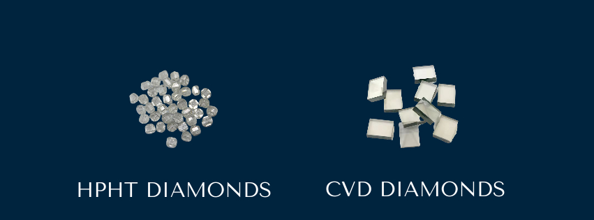 hpht diamonds and cvd diamonds