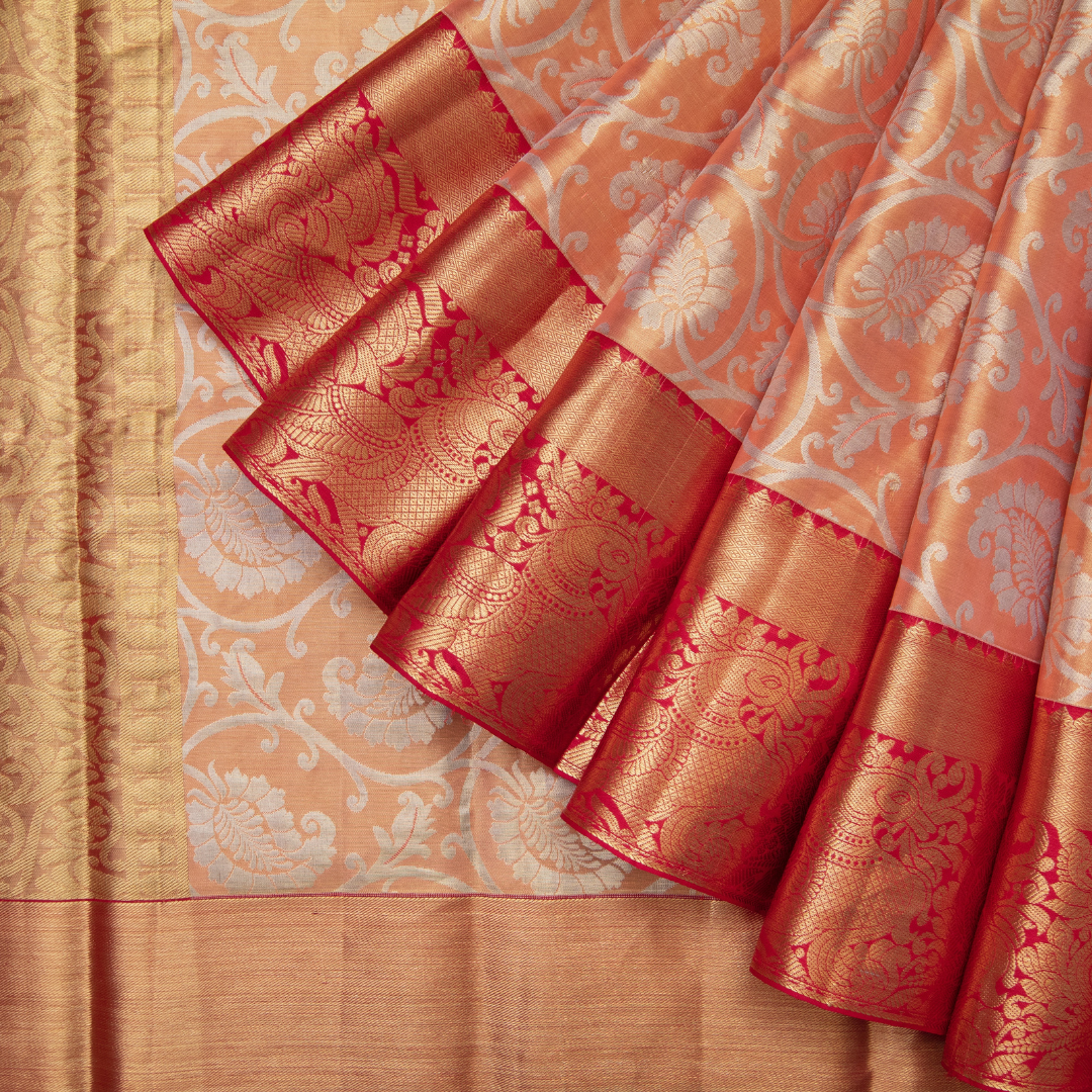 Palam Silks | Unique Kanchipurams | Ink Blue Kanchipuram Silk Saree