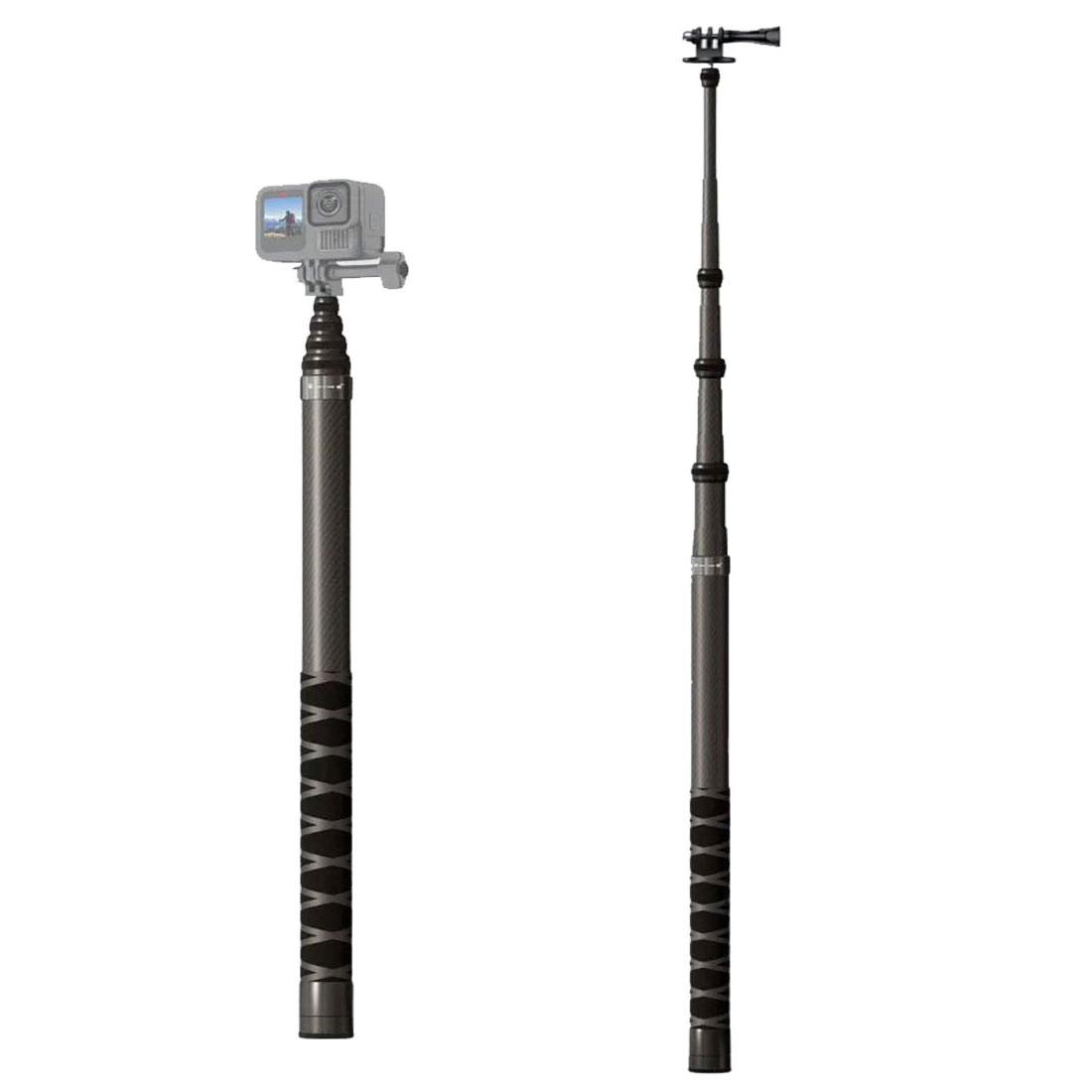 PHOTOMAX 300cm Monopod Selfie Stick for Action Cameras & Smartphones – Compatible with GoPro Hero, SJCAM, More – Twist Lock, Extendable Hand Grip