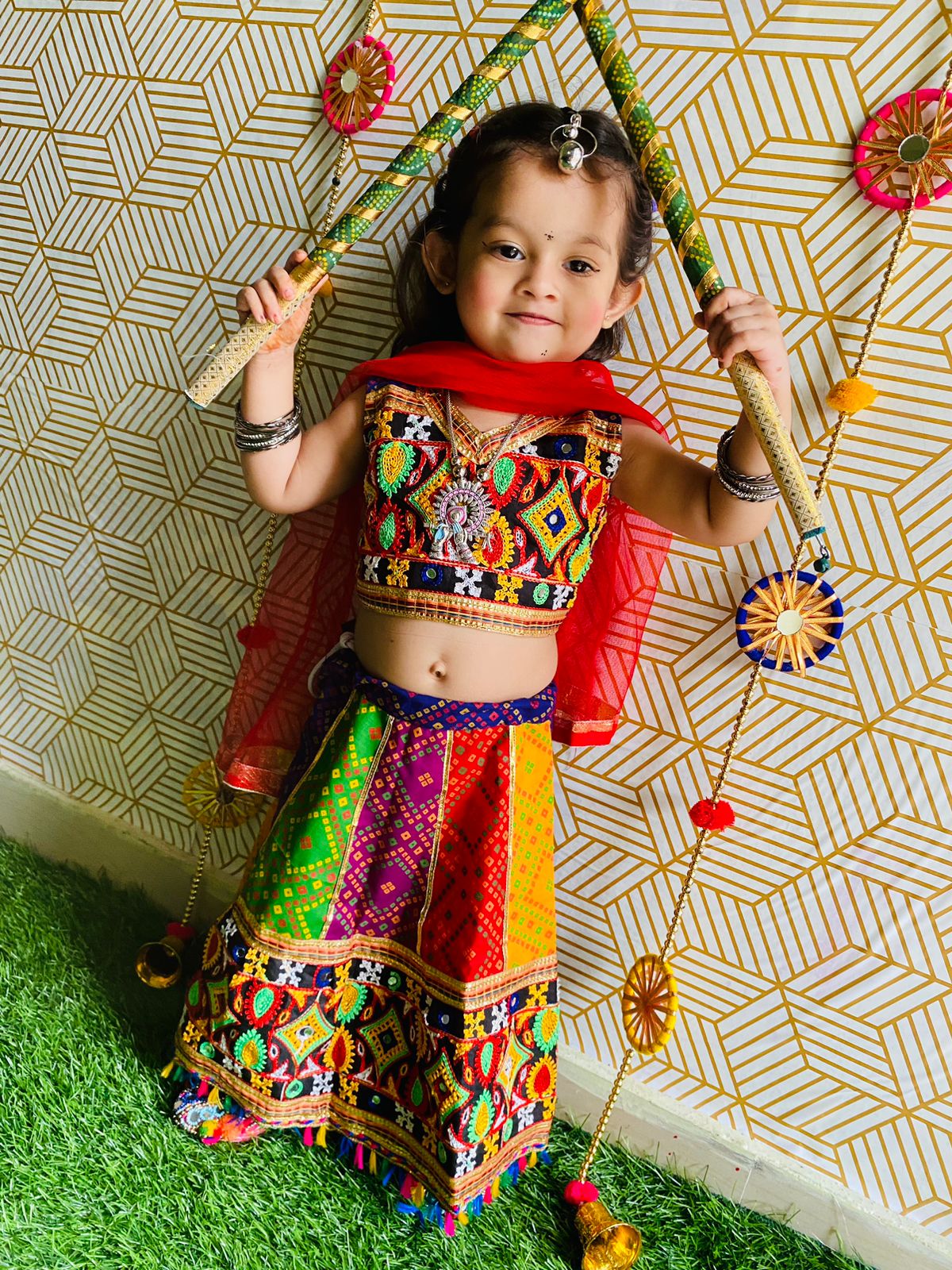 Chaniya Choli With Dupatta - Navira - Baby & Kid's Store