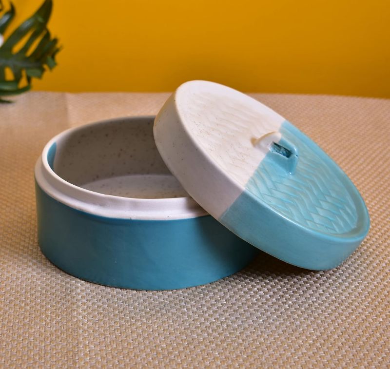 Buy Ceramic Donga Set With Lid 700 Ml online from Amruk