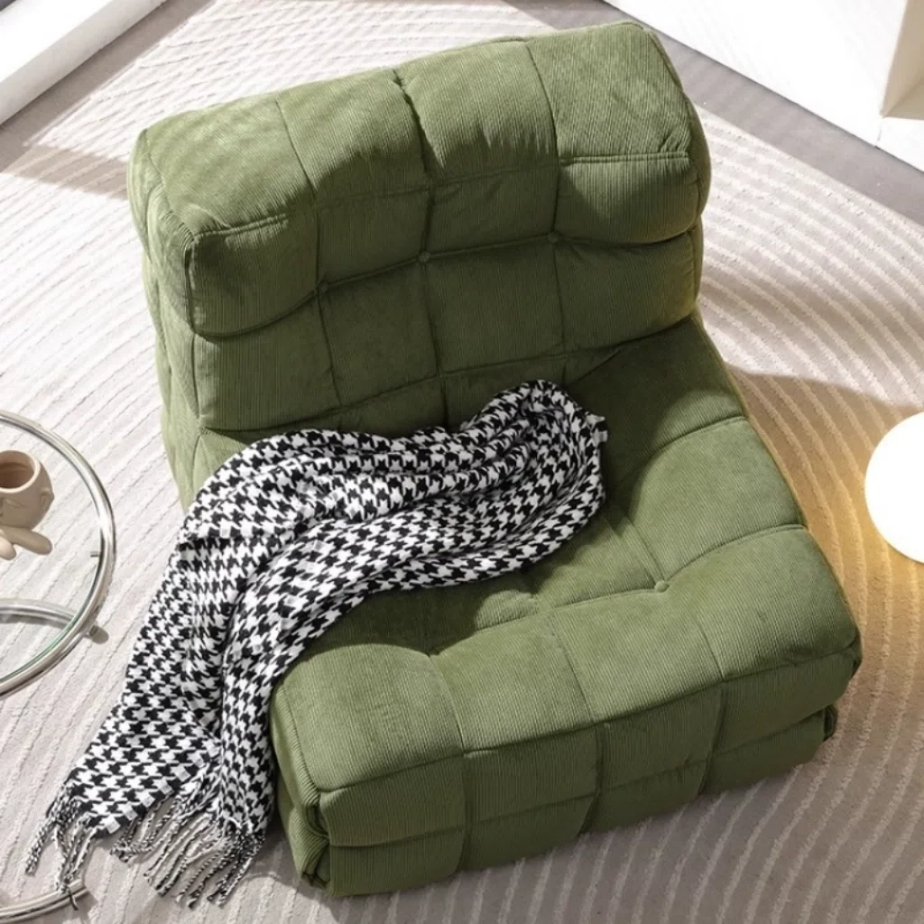 Sofa Chair with a throw blanket