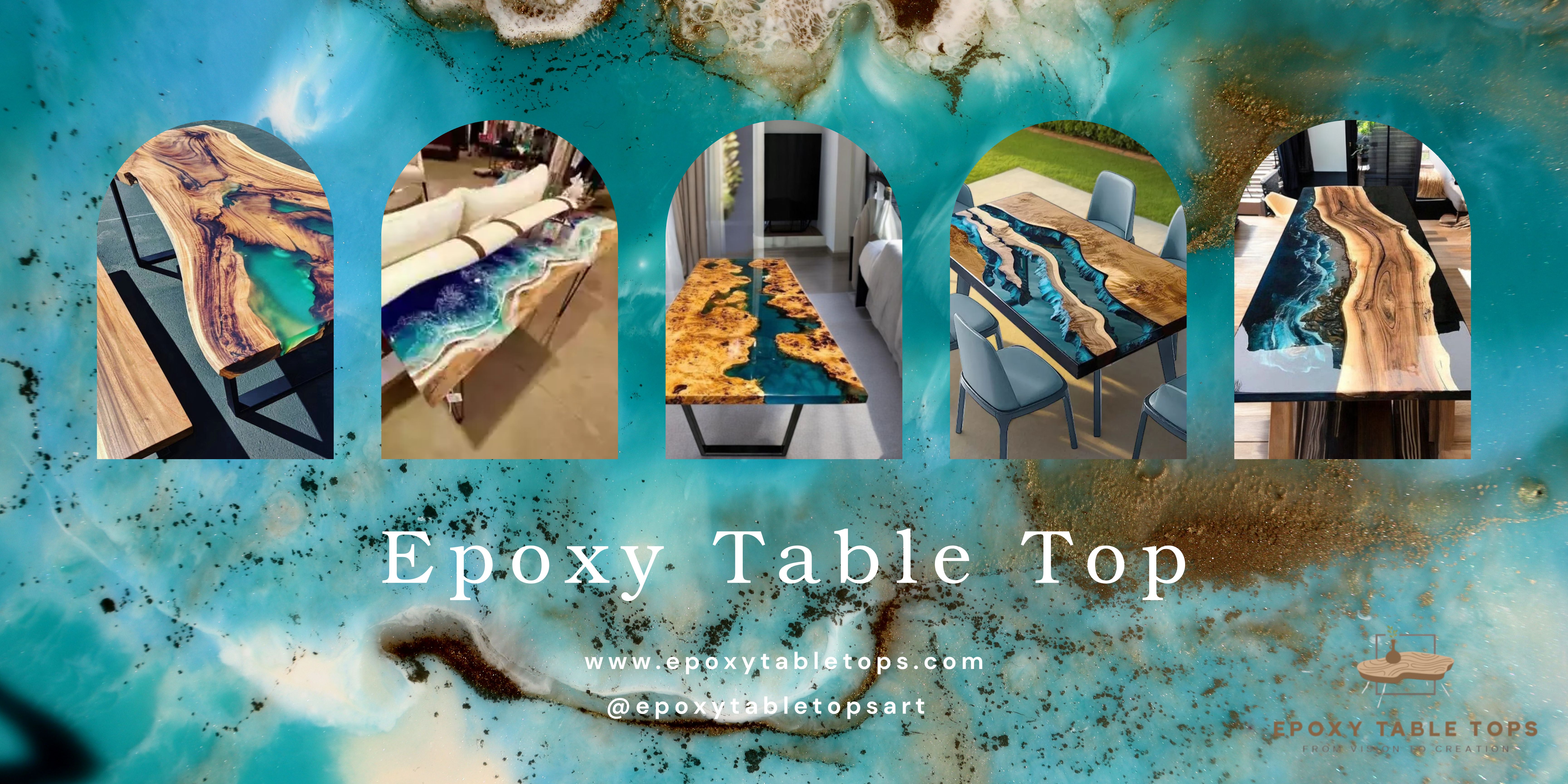 Epoxy Resin Table Top For Sale